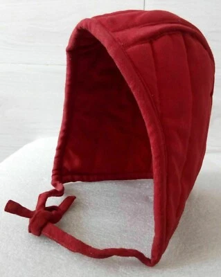 Armadura Medieval Acolchada Armadura Gorra Cofa Recreación Interior Casco LARP Foto 1 de 4