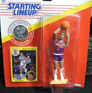 Kevin Johnson Starting Lineup Phoenix Suns 1991 NBA Figure - Coin - Card - Picture 1 of 2