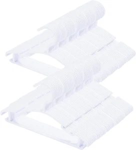 100 Pack White Baby Nursery Closet Hangers for Infant Clothes - Picture 1 of 12