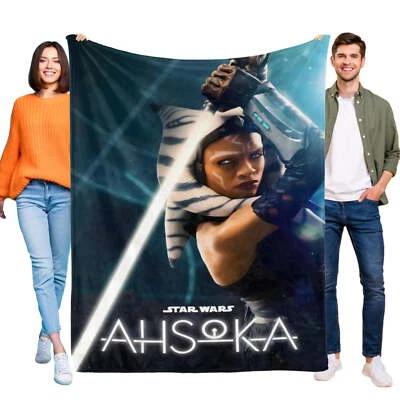 Ahsoka Blanket for Kids, Soft Warm Flannel Throw Blanket for Gifts Home Decor - Image 1 of 4