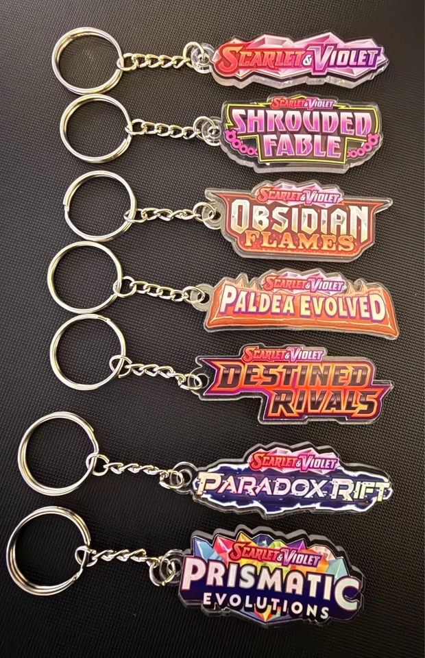 Pokemon Binder Tag Keychains - Choose Your Set "Made in the USA" "Ships from TX" - Image 1 of 4