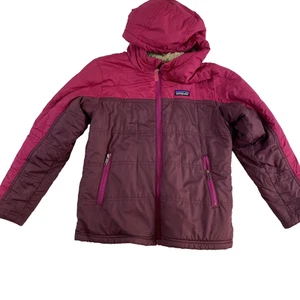 Patagonia Jacket Kids Sz 10 Pink Sherpa Lined Winter *SEE NOTES* - Picture 1 of 14