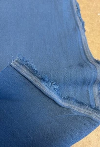 Tela Pacific Blue Slub 60% lino 40% bambú. Se vende por metro - Imagen 1 de 3