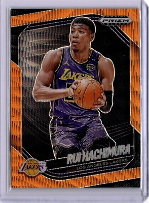 Rui Hachimura 2024-25 Panini NBA Prizm Black Orange Wave /60 LA Lakers #14 - Image 1 of 2