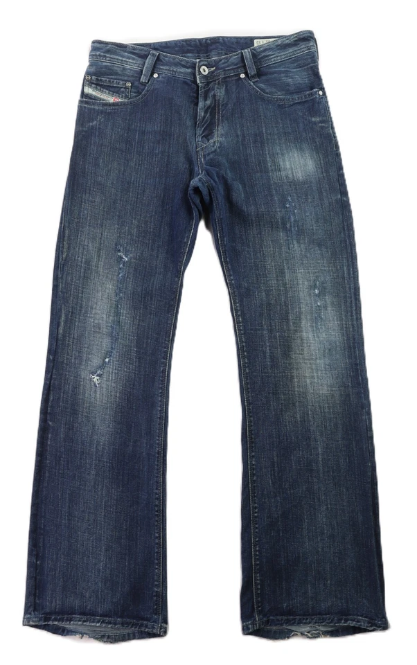 DIESEL Koffha US Men's 32 x 31 Dark Blue Denim Bootcut Italy Jeans Pants - Image 1 of 4