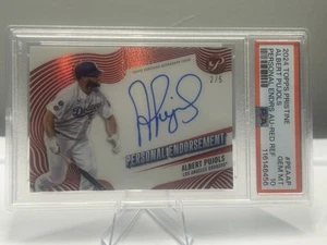 2024 Topps Pristine Personal Endorsement Albert Pujols RED Auto 2/5 LA Dodgers - Picture 1 of 2