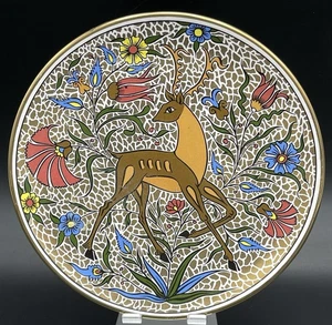 neofitou keramik Handmade Traditional Greek Wall Art 24kgold Plate 7-1/4" Dia. - Picture 1 of 2