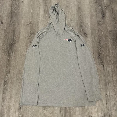 New England Patriots Under Armour Combine Auténtica Sudadera con Capucha Gris Talla Para Hombre’s 2XL Foto 1 de 4