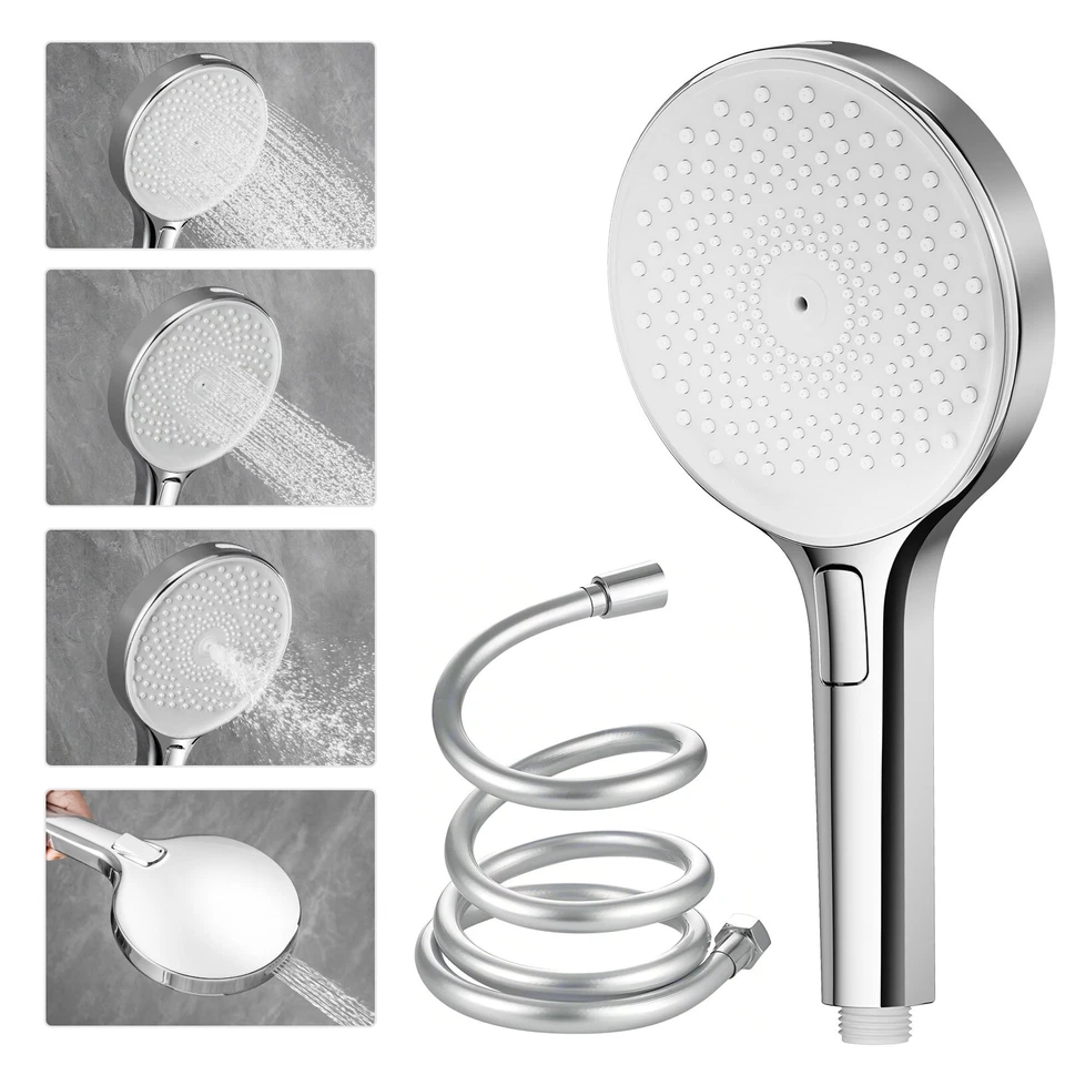 4-Modi Hochdruck Handbrause Duschbrause Wassersparend Brausekopf mit Schlauch - Bild 1 von 1