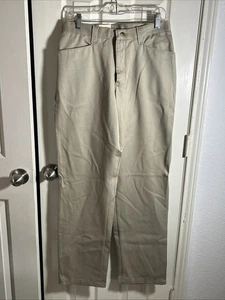 NWT Wrangler Aura Riata Pants Women Size 6x32 Brown Khaki Business - Picture 1 of 10