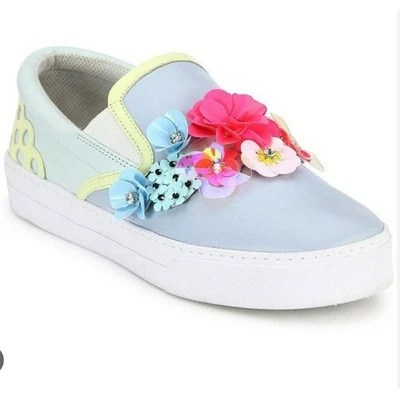 Zapatilla deportiva Sophia Webster Lilico lentejuelas Adele azul rosa 3D para mujer talla EU 39 Foto 1 de 4