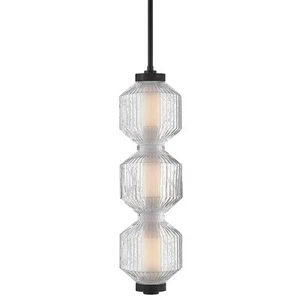 Fredrick Ramond FR41467 Reign 8"W Mini Pendant - Black - Picture 1 of 2