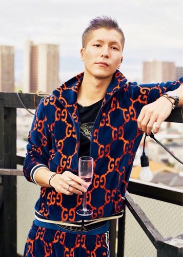 Gucci setup in ciniglia 18Aw superiore e inferiore