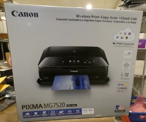 New Canon Pixma MG7520 All-In-One Inkjet Color Printer Wireless Print Copy Scan - Afbeelding 1 van 8