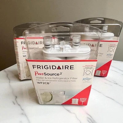 3 PACK Frigidaire PureSource 2 Water and Ice Refrigerator Filter WF2CB, NEW - Image 1 of 4