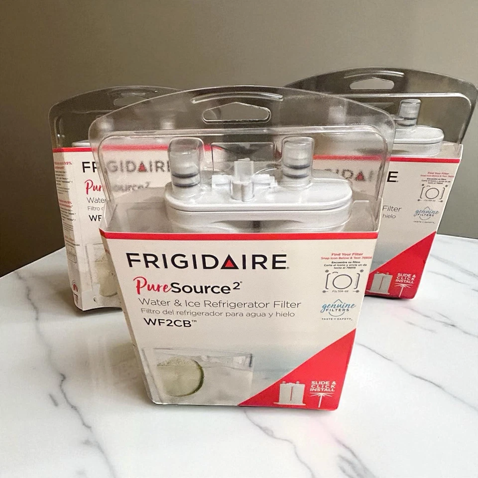3 PACK Frigidaire PureSource 2 Water and Ice Refrigerator Filter WF2CB, NEW - Image 1 of 4