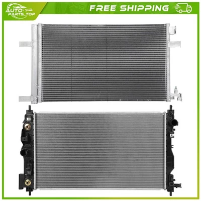 Aluminum Radiator and AC Condenser Cooling Kit For 2011-2016 2017 Buick Regal - Image 1 of 4