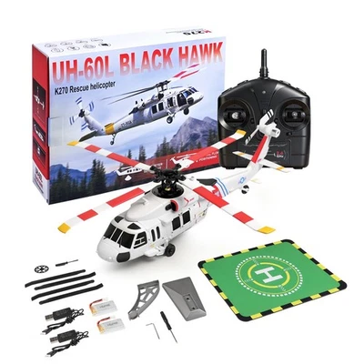 WLtoys K270 4-CH RC Helicopter,Blackhawk UH-60,6-Axis Gryo,2.4GHz,Optical Flow - Image 1 of 4