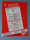 Lincoln City West Ham League Cup 3rd rd November 1982 mint Condition