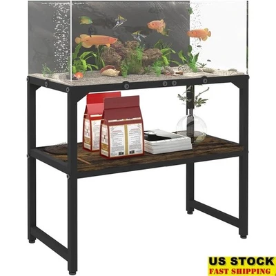 Soporte de acuario duradero 20G de metal resistente con solución de almacenamiento 2 en 1 nuevo Foto 1 de 4