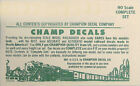 Champ Decals HO Gauge EH-138 B.A.R. Freight Complete set