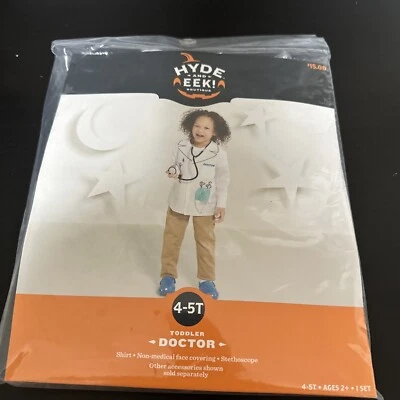 NEW Hyde And Eek Costumes Hyde and Eek Kids Doctor Costume Toddler Size 4-5T - Image 1 of 4