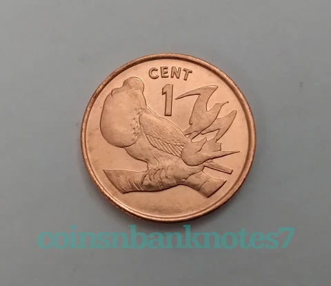 1992 Kiribati 1 Cent Coin, KM1 Uncirculated / Bird Cover