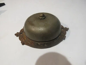 ANTIQUE Eastlake Aesthetic Style DOOR BELL Cover Cast Bronze 6 x 3" - Picture 1 of 3