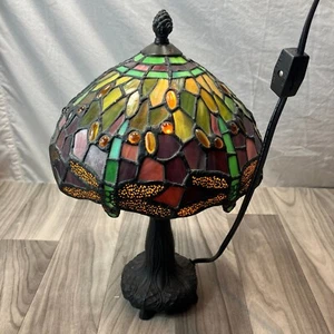 Tiffany Antique Replica, Dragonfly Lamp Light Up 2002 - Picture 1 of 6