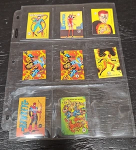 1987 MARVEL COMICS STICKER LOT HIGH GRADE RARE HTF HAWKEYE OCTOPUS ELEKTRA - Picture 1 of 9