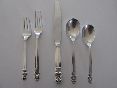 Juego de 5 piezas de plata esterlina Royal Danish International vintage #2 Foto 1 de 4