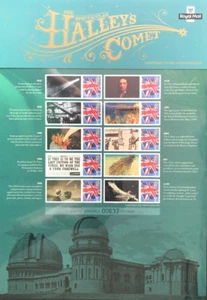 GB 2010 HALLEY'S COMET SELLO HOJA CONMEMORATIVA CS8, S/A - Imagen 1 de 1