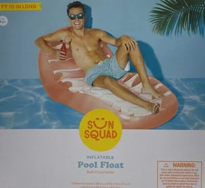 Galleggiante gonfiabile retrò per piscina a bolle salotto portabicchieri da incasso 58L x 37,5L x 27H - Foto 1 di 4