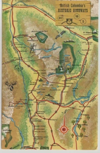 BEAUTIFUL BRITISH COLUMBIA, TRANS-CANADA HIGHWAY UNPOSTED 2G87 CARIBOO HWY. Map - Picture 1 of 2