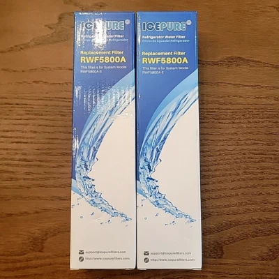 2 IcePure RWF5800A NEW Refrigerator Water Filters Frigidaire EPTWFU01 EWF02 - Image 1 of 4