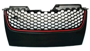 JOM Kühlergrill für VW Golf 5 GT GTI GT Sport Grill Frontgrill schwarz ro - Afbeelding 1 van 4