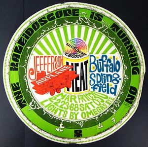 ORIGINALE '68 CALEIDOSCOPIO CLUB 1° POSTER JEFFERSON AEREO BUFALO SPRINGFIELD - Foto 1 di 4