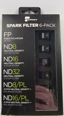 PolarPro Spark Filter 6-Pack (FP, ND8, ND16, ND32, ND8/PL, ND16/PL) DJI Spark - Image 1 of 4