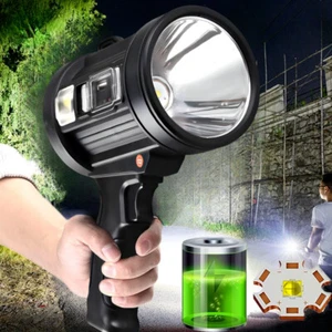 Rechargeable Spotlight 3000000 Lumens Handheld Hunting Flashlight Led Spot light - Picture 1 of 13