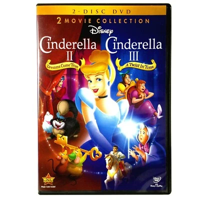 Walt Disney's - Cinderella II & Cinderella III (2-Disc DVD) 2 Movie Collection ! - Image 1 of 4