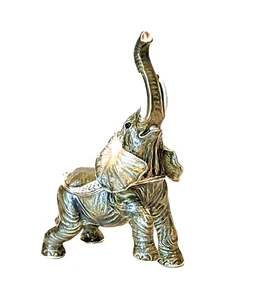 Baratija con bisagras Echo the Elephant/caja de joyas peltre joyas Kingspoint - Imagen 1 de 5