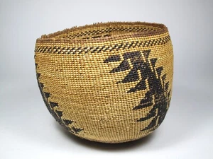 indianischer korb antik native american indian basket wintu pit river vintage - Bild 1 von 5