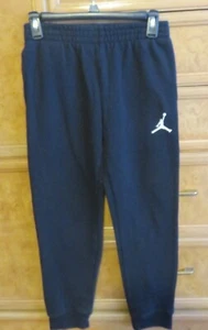 Boy's Jordan logo Sweatpants warmup black cotton size L large EUC - Picture 1 of 5