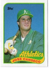 Jose Canseco 1989 Topps Double Misprint/Error #500 NM/MT Oakland A's