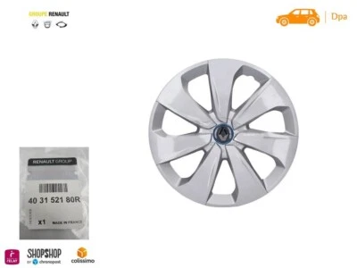 1 Enjoliveur Renault ZOE 15" pouces 403152180R Vendu a l'unité - Photo 1/4