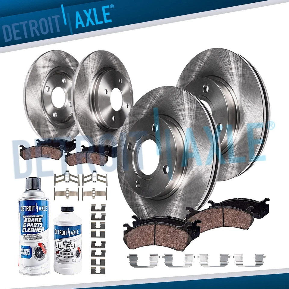 Front & Rear Brake Rotors Ceramic Brake Pads for 1998 1999 Honda Accord Acura CL - Image 1 of 4