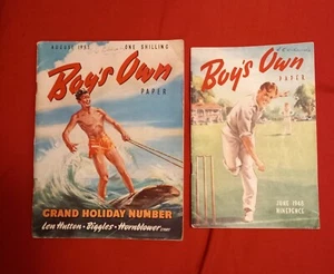 Boy's Own Books Paper edition SALE IS FOR BOTH June 1949 & August 1951 - Picture 1 of 2