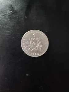 1960 France French One 1 Franc Coin Larger 0 Zero - Picture 1 of 4