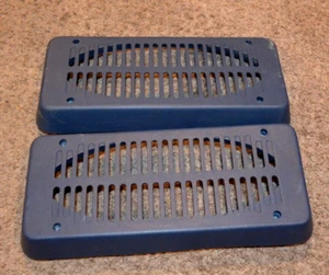 1988 GMC CHEVROLET SUBRUBAN REAR SIDE SPEAKER GRILL MOUNT TRIM BEZEL BLUE OEM - Picture 1 of 9