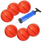 6Pcs Basketball Small Ball Children Inflatable With Pump Kids Sports Toy Se